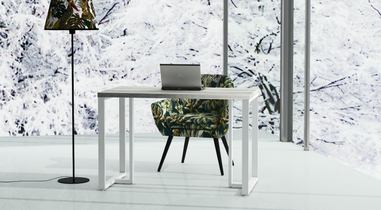 Письмовий Обідній стіл у стилі лофт Di Ferro RIBELLE Білий